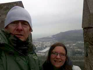 Me and Mrs Geake at Dover Castle