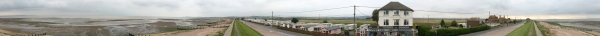Seasalter Promenade Panorama In Winter